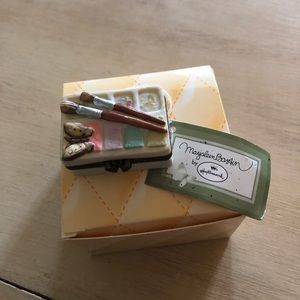 Hinged Box, Artist Plate with inscription, NWT/BOX